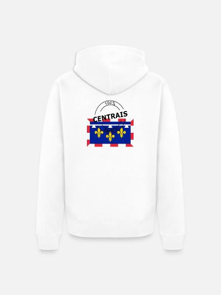Centrais - Veste à capuche bio Premium Unisexe - blanc
