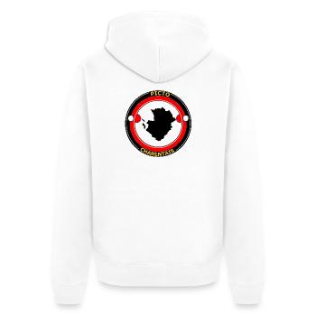 Picto-Charentais - Veste à capuche bio Premium Unisexe - blanc - Dos - Thijin (182cm)