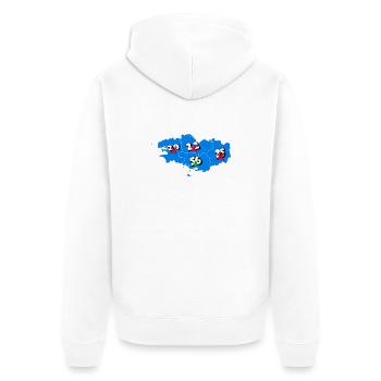 Région bretagne - Veste à capuche bio Premium Unisexe - blanc - Dos - Thijin (182cm)