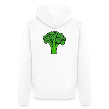 Brocoli - Veste à capuche bio Premium Unisexe - blanc - Dos - Thijin (182cm)