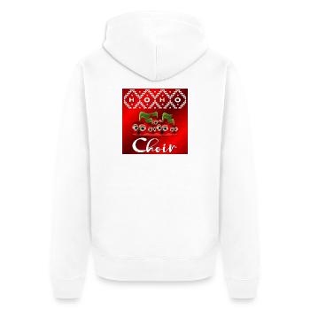 Cerises de Noël amusantes - Veste à capuche bio Premium Unisexe - blanc - Dos - Thijin (182cm)