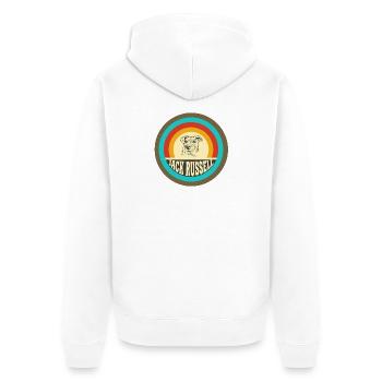 Mangez, dormez, répétez Jack Russell. - Veste à capuche bio Premium Unisexe - blanc - Dos - Thijin (182cm)
