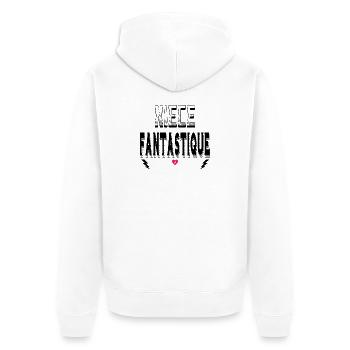 Nièce Fantastique - Veste à capuche bio Premium Unisexe - blanc - Dos - Thijin (182cm)