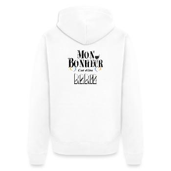 Mon Bonheur C'est d'Etre Mamie - Veste à capuche bio Premium Unisexe - blanc - Dos - Thijin (182cm)