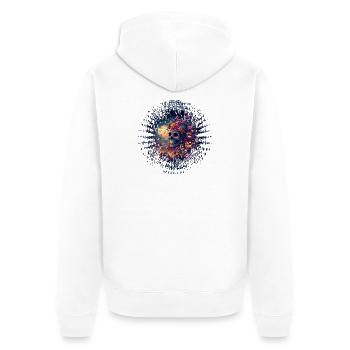 Día de los Muertos - Unisex Premium Bio Zip Hoodie - Weiß - Hinten - Thijin (182cm)