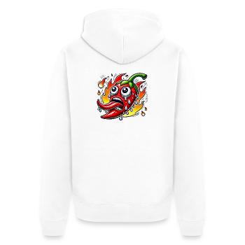 Ultra Hot Chili - Unisex Premium Organic Zip Hoodie - white - Back - Thijin (182cm)