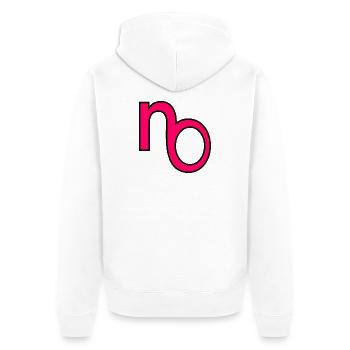 RÉPONDRE AUCUNE COMMUNICATION - Veste à capuche bio Premium Unisexe - blanc - Dos - Thijin (182cm)