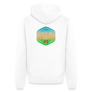 Happy Easter Easter bunnies - Unisex Premium Organic Zip Hoodie - white - Back - Thijin (182cm)
