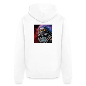Mutant Cyberpunk - Veste à capuche bio Premium Unisexe - blanc - Dos - Thijin (182cm)