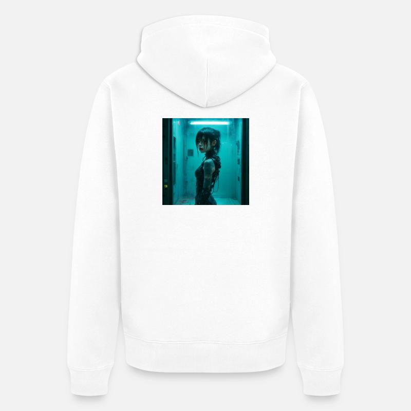 N-dless Nights : Isolation - Veste à capuche bio Premium Unisexe - blanc