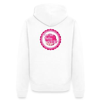 I M THE PASTRY CHEF - Veste à capuche bio Premium Unisexe - blanc - Dos - Thijin (182cm)
