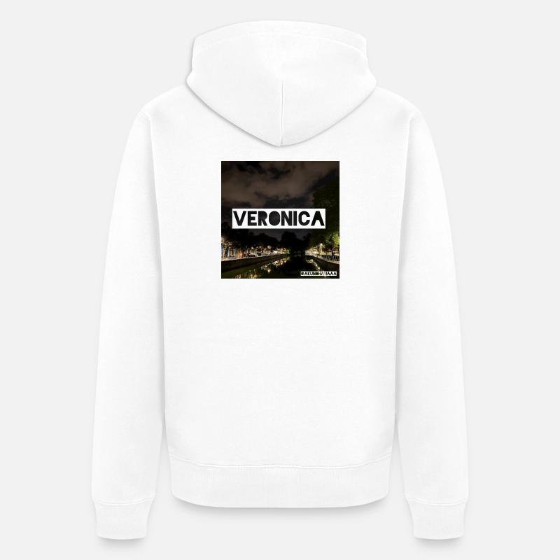 SINGLE VERONICA - Veste à capuche bio Premium Unisexe - blanc