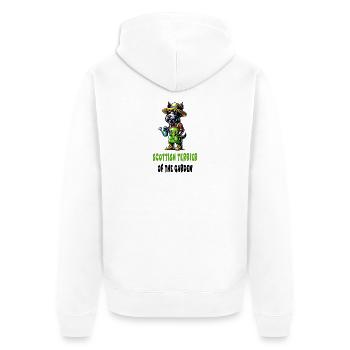 Terrier écossais Jardinier - Veste à capuche bio Premium Unisexe - blanc - Dos - Thijin (182cm)