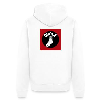 Chaussettes cool et dicton drôle - Veste à capuche bio Premium Unisexe - blanc - Dos - Thijin (182cm)