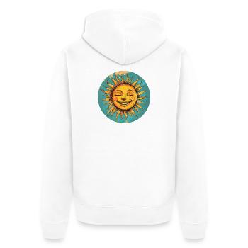 Soleil - Veste à capuche bio Premium Unisexe - blanc - Dos - Thijin (182cm)
