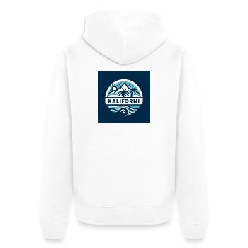 Voir Thoune Bern T-shirt Berge Kaliforni Niesen - Veste à capuche bio Premium Unisexe - blanc - Dos - Thijin (182cm)