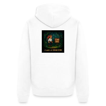 Look at Dead End - Unisex Premium Organic Zip Hoodie - white - Back - Thijin (182cm)