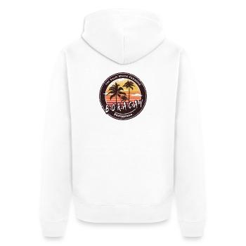 Boracay Philippinen Vintage Design - Unisex Premium Bio Zip Hoodie - Weiß - Hinten - Thijin (182cm)