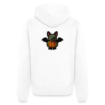 Batkinstein - Veste à capuche bio Premium Unisexe - blanc - Dos - Thijin (182cm)