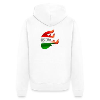 Drapeau de la Hongrie - Hongrie - Ninja - Veste à capuche bio Premium Unisexe - blanc - Dos - Thijin (182cm)