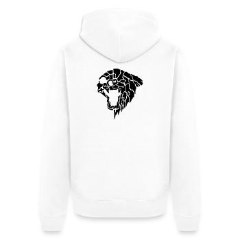 Tribal bear - Unisex Premium Organic Zip Hoodie - white - Back - Thijin (182cm)