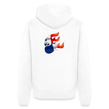 Drapeau du Panama - Panama - Ninja - Veste à capuche bio Premium Unisexe - blanc - Dos - Thijin (182cm)