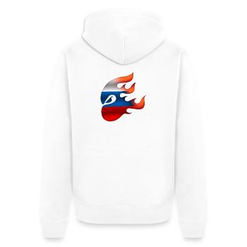 Drapeau de la Russie - Russie - Ninja - Veste à capuche bio Premium Unisexe - blanc - Dos - Thijin (182cm)
