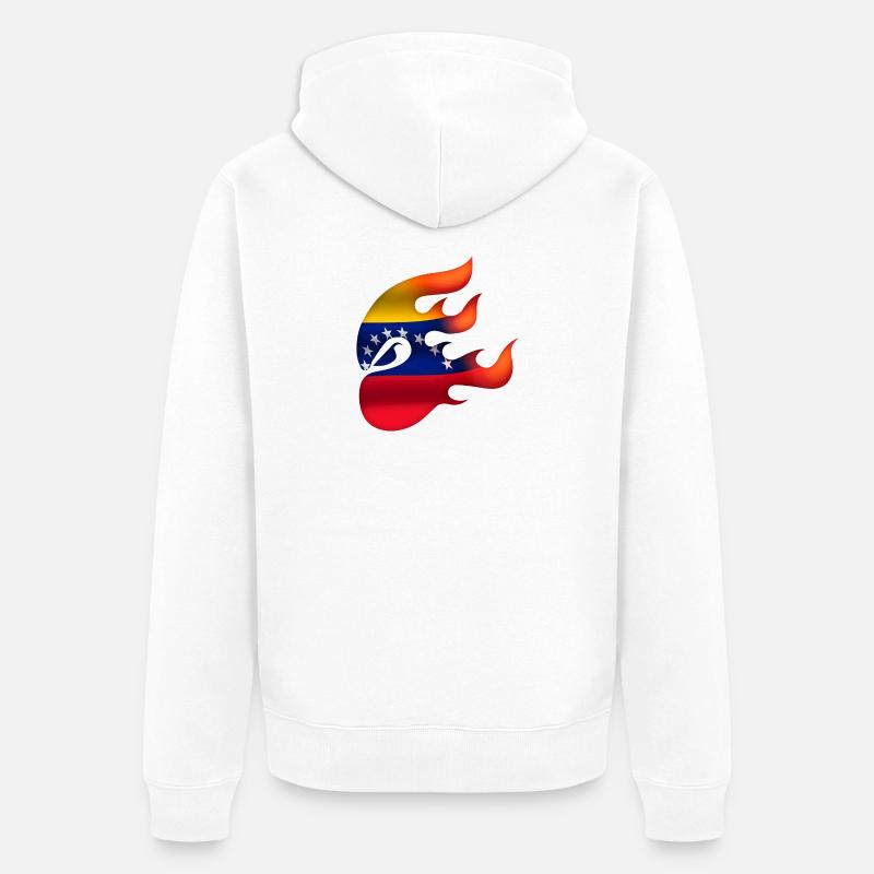 Drapeau du Venezuela - Venezuela - Ninja - Veste à capuche bio Premium Unisexe - blanc