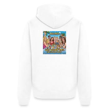 What do we want? (Booze, booze, booze) - Unisex Premium Organic Zip Hoodie - white - Back - Thijin (182cm)