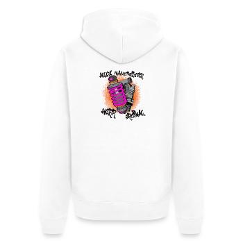 Tout est d’origine - Veste à capuche bio Premium Unisexe - blanc - Dos - Thijin (182cm)
