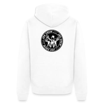 Jga Crew Junggesellenabschied - Unisex Premium Bio Zip Hoodie - Weiß - Hinten - Thijin (182cm)