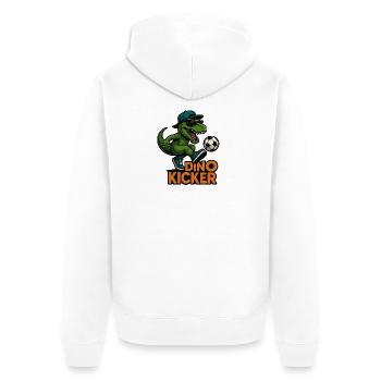 Football Dino - Veste à capuche bio Premium Unisexe - blanc - Dos - Thijin (182cm)