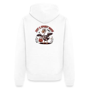 Juste une oie effrayante Oie idiote d’Halloween - Veste à capuche bio Premium Unisexe - blanc - Dos - Thijin (182cm)