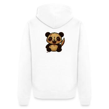 Panda Halloween Chéri Sanglant - Veste à capuche bio Premium Unisexe - blanc - Dos - Thijin (182cm)