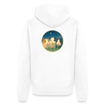 Amis pour la vie - Veste à capuche bio Premium Unisexe - blanc - Dos - Thijin (182cm)