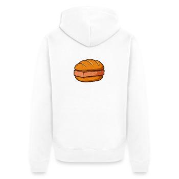 Truck Leberkäse - Unisex Premium Organic Zip Hoodie - white - Back - Thijin (182cm)