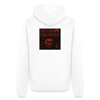 Berthanos Halloween Halloween Citrouille Design - Veste à capuche bio Premium Unisexe - blanc - Dos - Thijin (182cm)