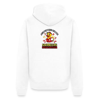 Funny rescue duck for little paramedics - Unisex Premium Organic Zip Hoodie - white - Back - Thijin (182cm)