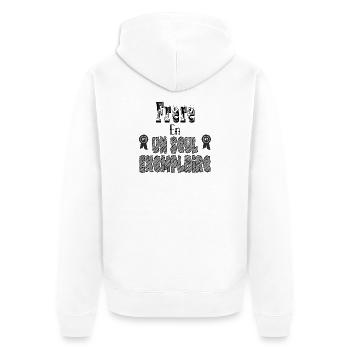 Brother In One Copy - Unisex Premium Organic Zip Hoodie - white - Back - Thijin (182cm)