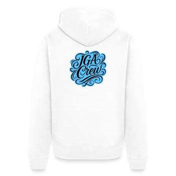 Jga Crew Junggesellenabschied - Unisex Premium Bio Zip Hoodie - Weiß - Hinten - Thijin (182cm)