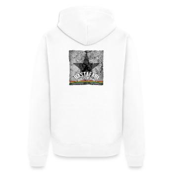 Racines rastafari Reggae Star Graphismes - Veste à capuche bio Premium Unisexe - blanc - Dos - Thijin (182cm)