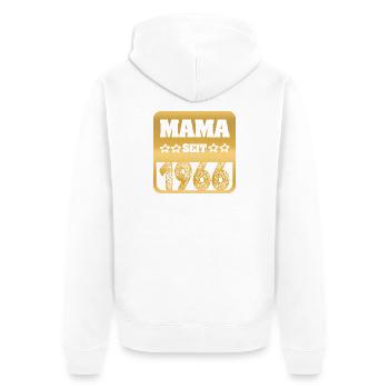 Maman 1966 - Veste à capuche bio Premium Unisexe - blanc - Dos - Thijin (182cm)