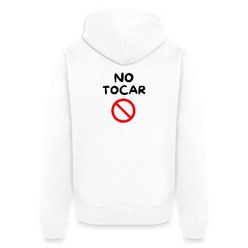 NE PAS TOUCHER 🚫 - Veste à capuche bio Premium Unisexe - blanc - Dos - Thijin (182cm)