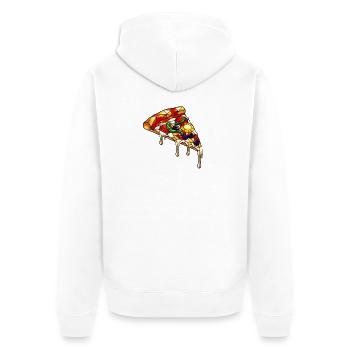 Pizza colorée mélange coloré : tout y est dans le style BD - Veste à capuche bio Premium Unisexe - blanc - Dos - Thijin (182cm)