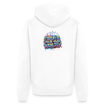 Graffiti Rêve Grand - Street Art T-Shirt - Veste à capuche bio Premium Unisexe - blanc - Dos - Thijin (182cm)