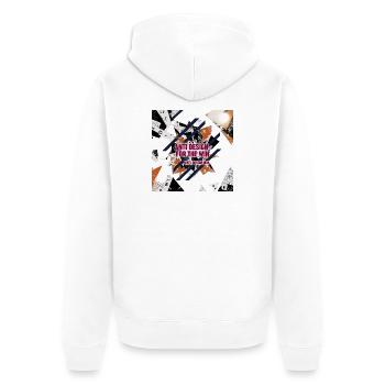 Anti-Design_for_the_Win_Collage - Veste à capuche bio Premium Unisexe - blanc - Dos - Thijin (182cm)