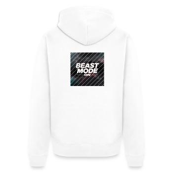 Beast Mod... One - Unisex Premium Organic Zip Hoodie - white - Back - Thijin (182cm)