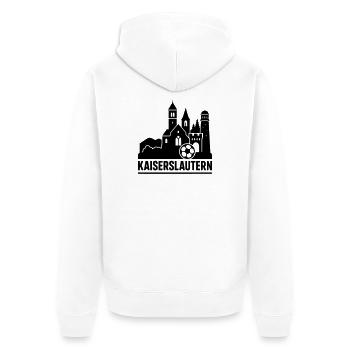 Kaiserslautern Landmark Silhouette - Unisex Premium Organic Zip Hoodie - white - Back - Thijin (182cm)