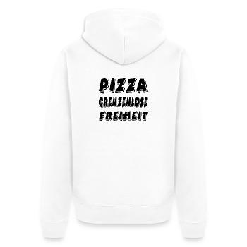 Pizza - Veste à capuche bio Premium Unisexe - blanc - Dos - Thijin (182cm)