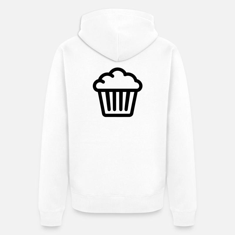 muffin - Veste à capuche bio Premium Unisexe - blanc